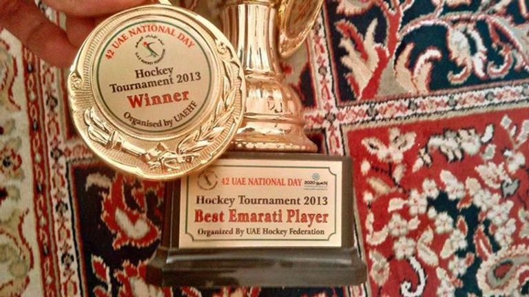 أحمد صالح أثناء مشاركته في إحدى البطولات الدولية