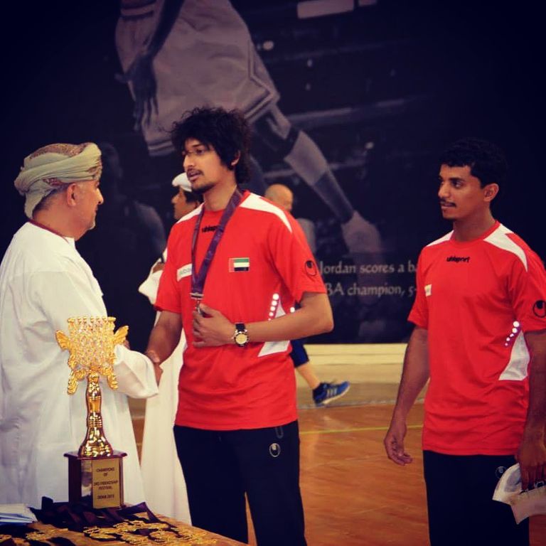 أحمد صالح أثناء مشاركته في إحدى البطولات الدولية