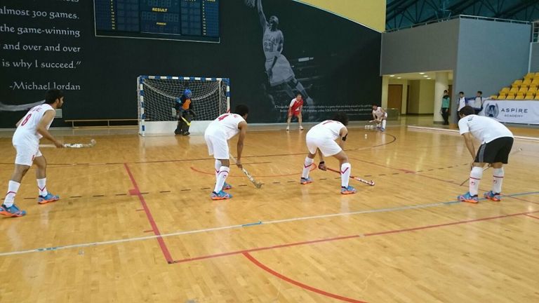 أحمد صالح أثناء مشاركته في إحدى البطولات الدولية