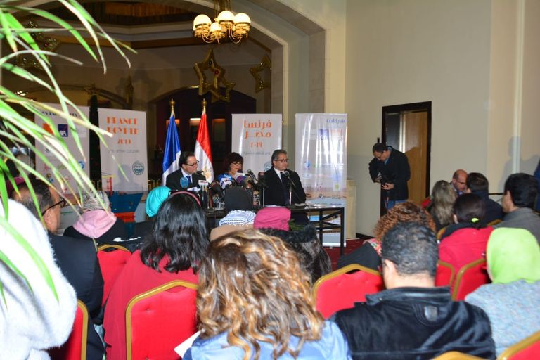 جانب من المؤتمر الصحفي 