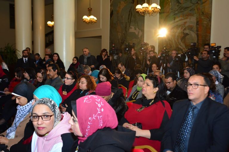 جانب من المؤتمر الصحفي 