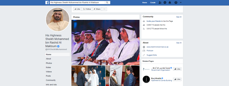 الشيخ محمد بن راشد آل مكتوم ضمن أكثر قادة العالم متابعة