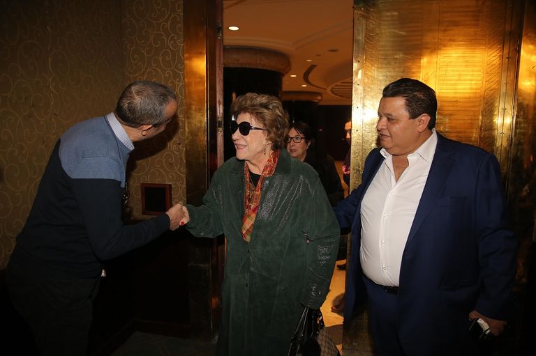 الفنانون المصريون خلال الاحتفالية