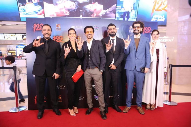 نجوم فيلم "122" في دبي