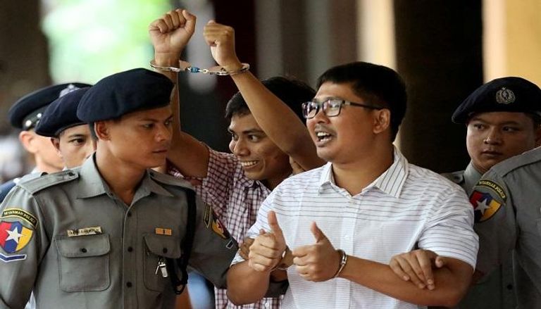 الصحفيان المعتقلان في ميانمار