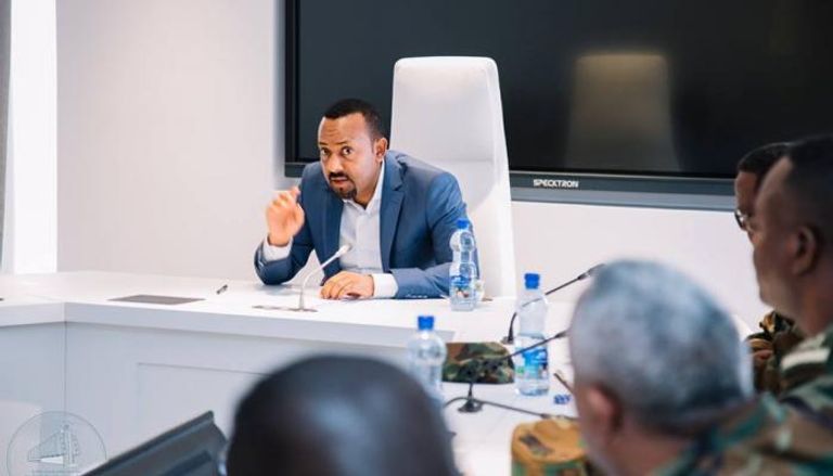 رئيس الوزراء الإثيوبي خلال الاجتماع