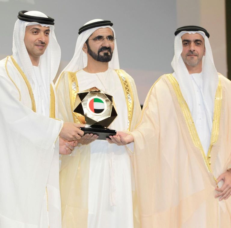 محمد بن راشد يكرم الفائزين بجائزته للأداء الحكومي المتميز - أرشيفية