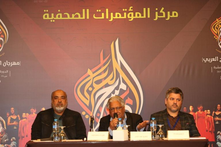 جواد الأسدي خلال المؤتمر الصحفي