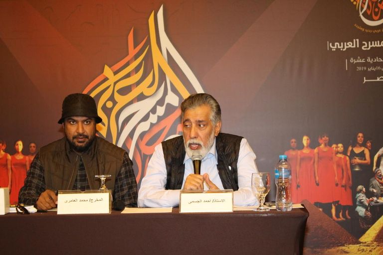 المخرج الإماراتي خلال المؤتمر الصحفي