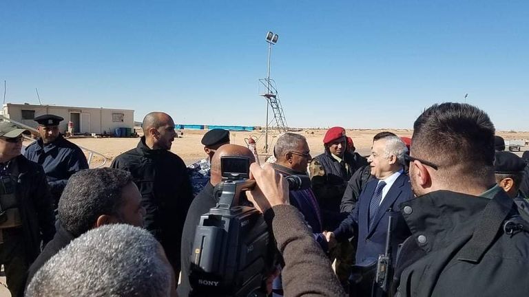 غسان سلامة المبعوث الأممي خلال زيارته إلى ليبيا