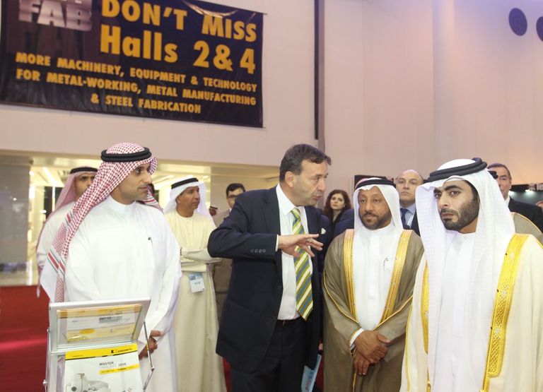 الشيخ خالد بن عبدالله بن سلطان القاسمي يفتتح "ستيل فاب 2019"