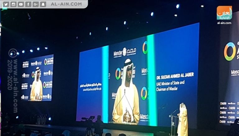 سلطان الجابر يلقي كلمته في افتتاح أسبوع أبوظبي للاستدامة