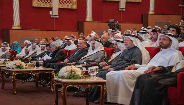 جانب من حفل افتتاح مهرجان الشارقة للشعر العربي 