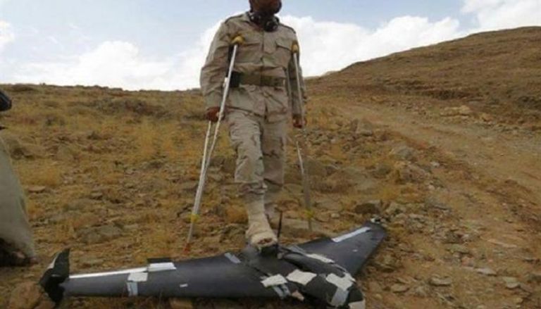 طائرة حـوثية مسيرة أسقطها الجيش اليمني