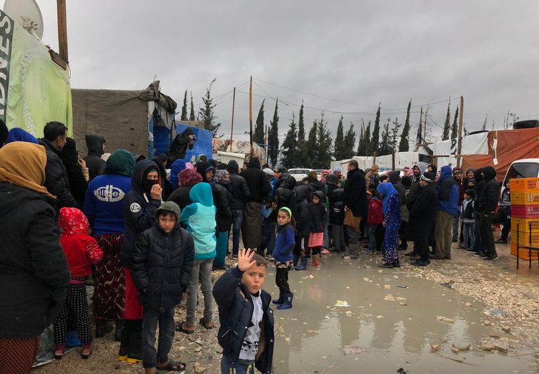 العاصفة نورما تسبّبت بأضرار جسيمة للاجئين في لبنان - صورة أرشيفية