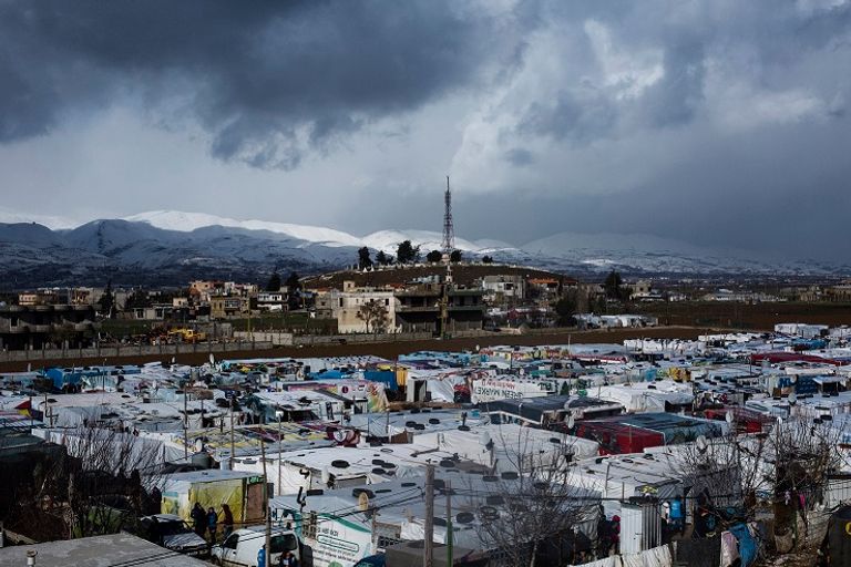 العاصفة نورما تسبّبت بأضرار جسيمة للاجئين في لبنان - صورة أرشيفية