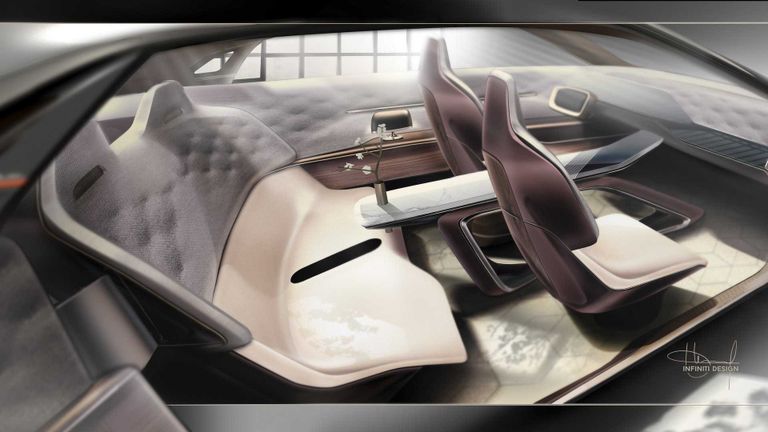 السيارة الكهربائية إنفينيتي QX