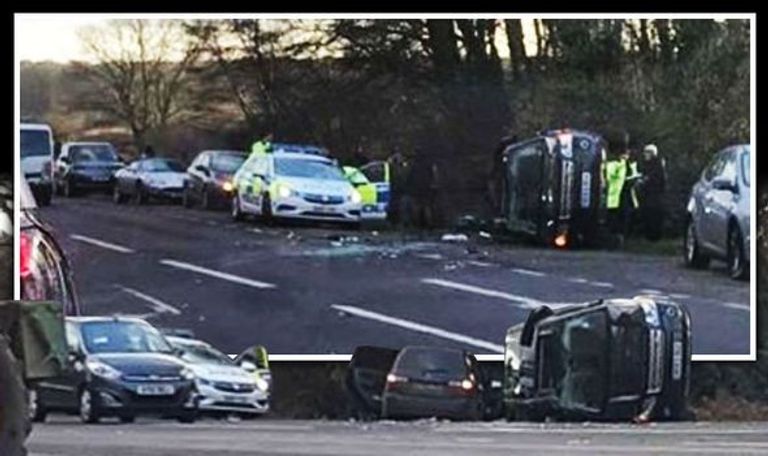 انقلاب سيارة الأمير فيليب