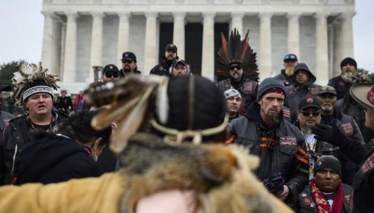 احتجاجات للشعوب الأصلية في واشنطن