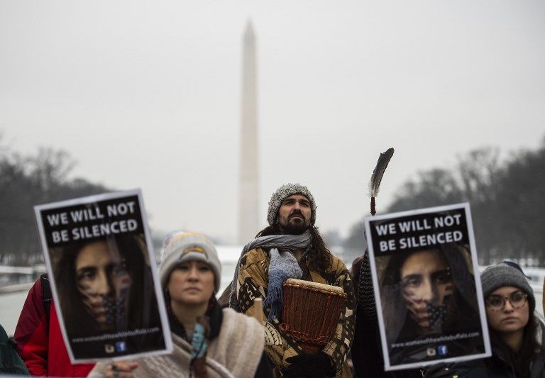 احتجاجات للشعوب الأصلية في واشنطن