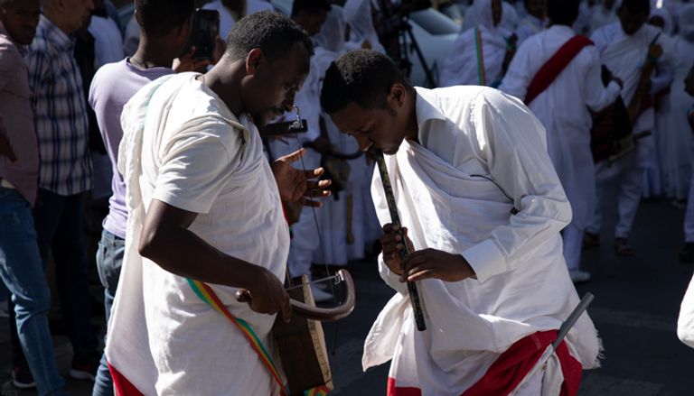 جانب من احتفالات عيد الغطاس في إثيوبيا