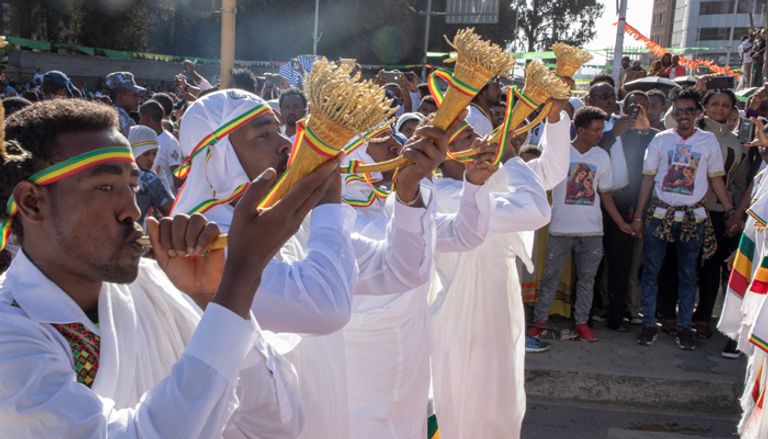 جانب من احتفالات عيد الغطاس في إثيوبيا