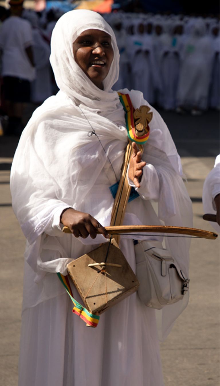 جانب من احتفالات عيد الغطاس في إثيوبيا