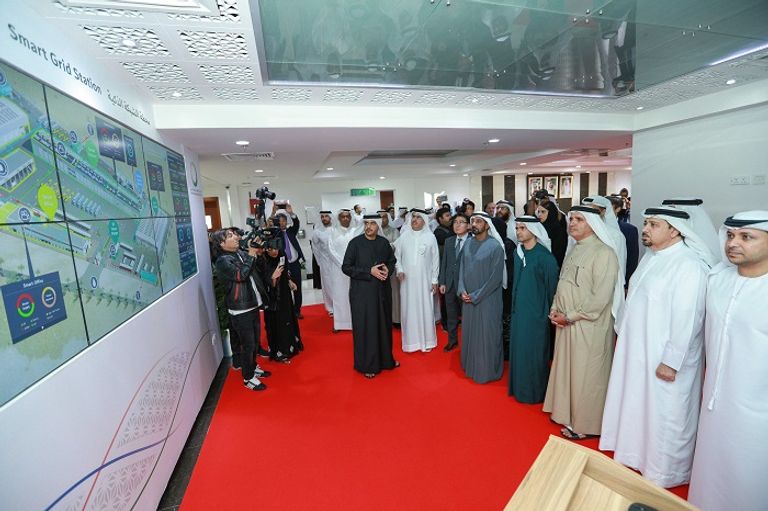 افتتاح محطة الشبكة الذكية بمنطقة الروية