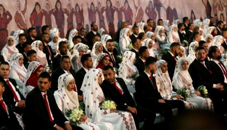 حفل زفاف جماعي للاجئين الفلسطينيين في لبنان