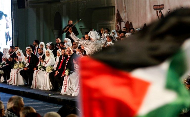 حفل زفاف جماعي للاجئين الفلسطينيين في لبنان