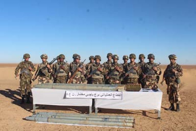 صواريخ جراد عثر عليها الجيش الجزائري جنوب البلاد