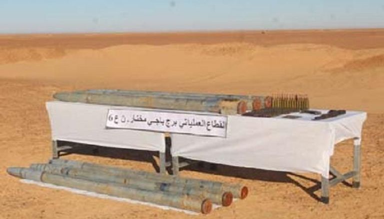 صواريخ جراد عثر عليها الجيش الجزائري جنوب البلاد