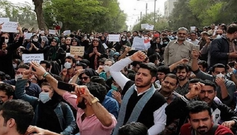 جانب من احتجاجات عمال إيران- أرشيفية