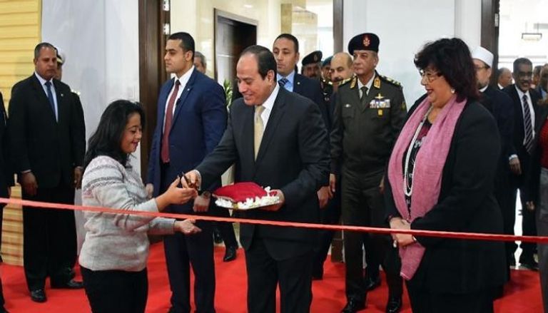 الرئيس المصري عبدالفتاح السيسي يفتتح معرض القاهرة الدولي للكتاب