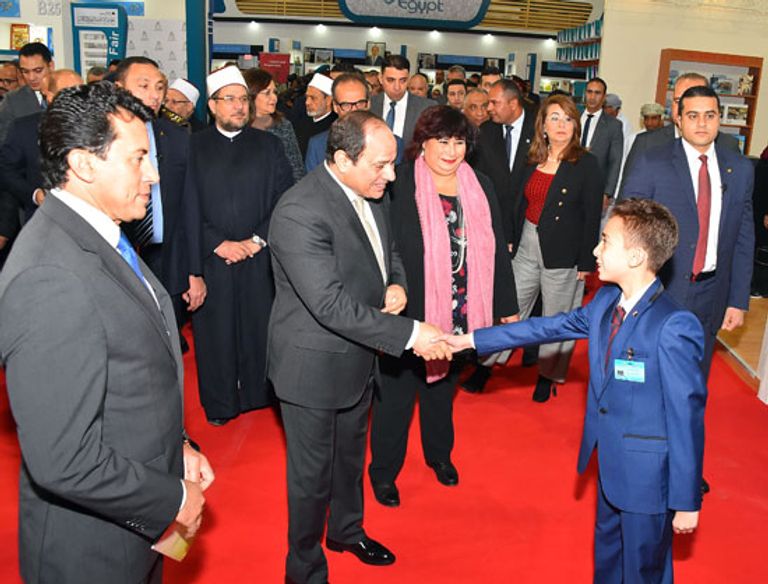 الرئيس المصري عبدالفتاح السيسي يفتتح معرض القاهرة الدولي للكتاب