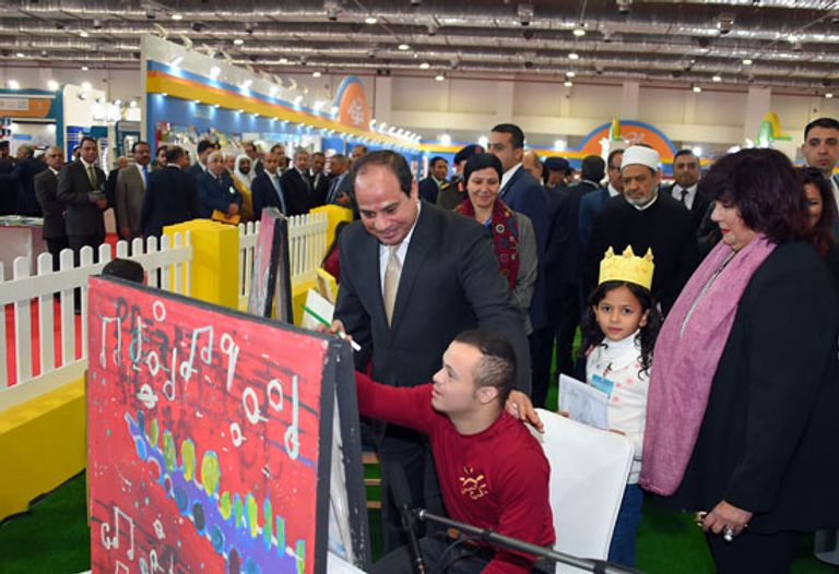 الرئيس المصري عبدالفتاح السيسي يفتتح معرض القاهرة الدولي للكتاب