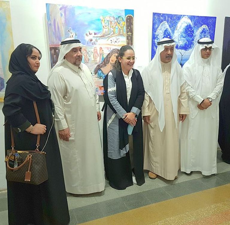 جانب من معرض روح الفن بجدة