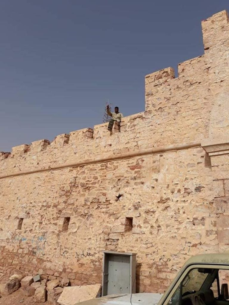 قوات الجيش الليبي بمحيط قلعة سبها التاريخية