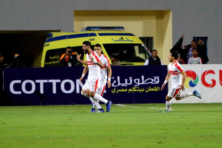 من مباراة الزمالك وبيراميدز