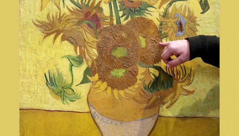 لوحة فان جوخ "زهور دوار الشمس"