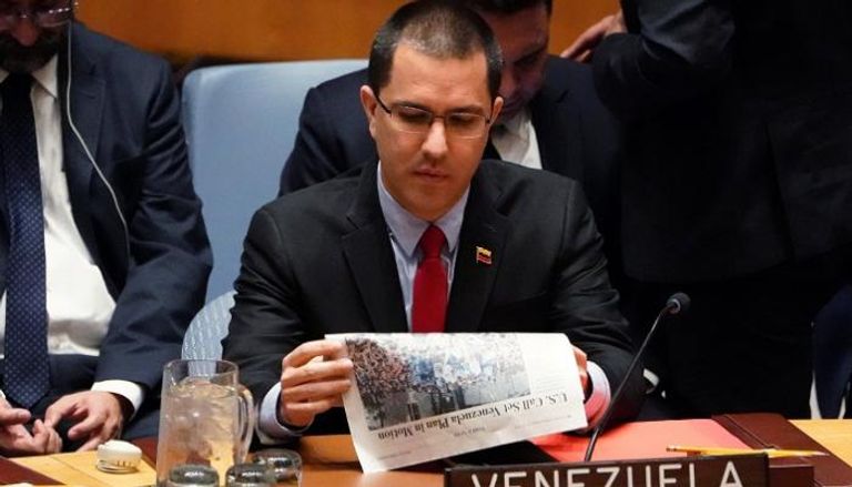  وزير خارجية فنزويلا خورخي أرياسا بمجلس الأمن