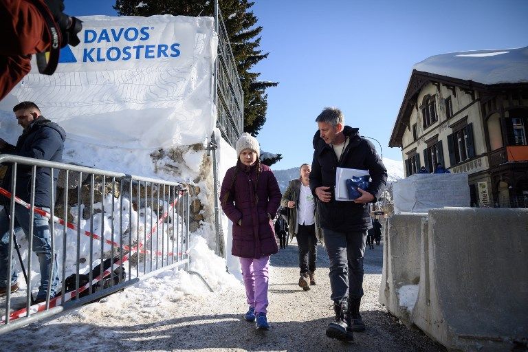 جريتا تونبرج في دافوس