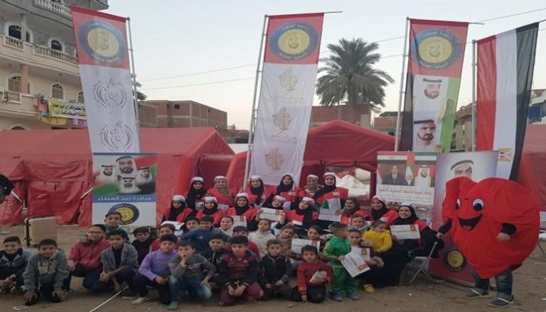 حملة الشيخة فاطمة الإنسانية تدشن مهامها في القرى المصرية