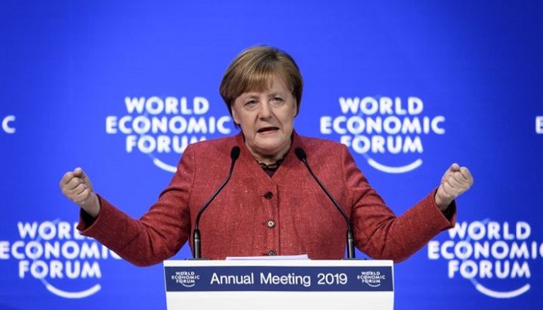 أنجيلا ميركل أبرز الحضور في دافوس 2019