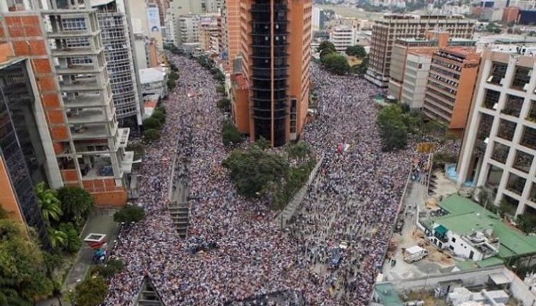 احتجاجات شعبية في فنزويلا - أرشيفية