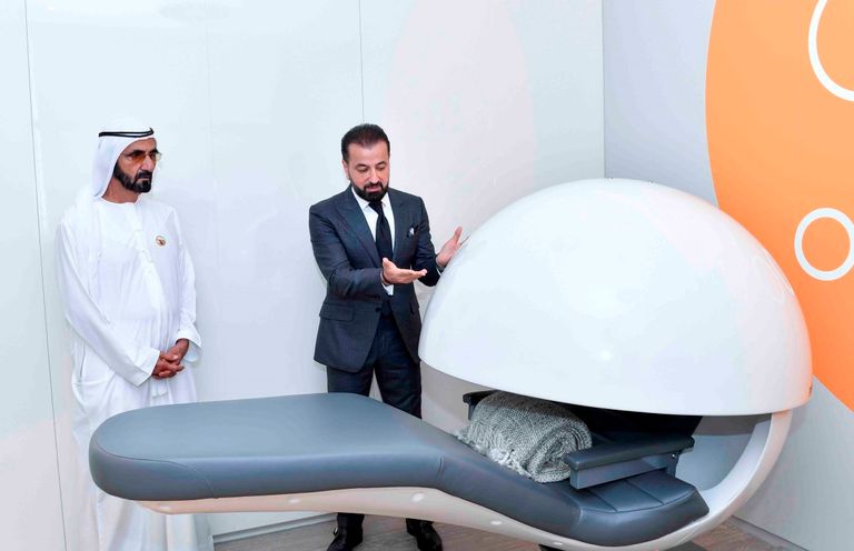 الشيخ محمد بن راشد خلال الزيارة