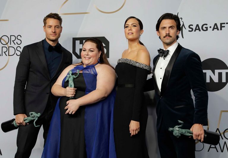 مجموعة من الفائزين بجوائز نقابة الممثلين الأمريكية