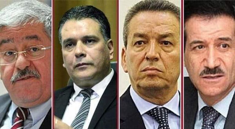 قادة أحزاب التحالف الرئاسي في الجزائر - أرشيفية معاذ بوشارب منسق هيئة تسيير حزب جبهة التحرير الوطني الحاكم في الجزائر