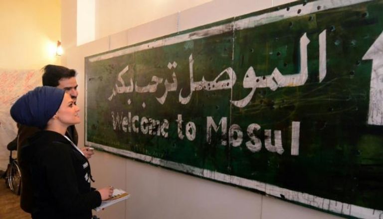 إحدى قاعات متحف الموصل