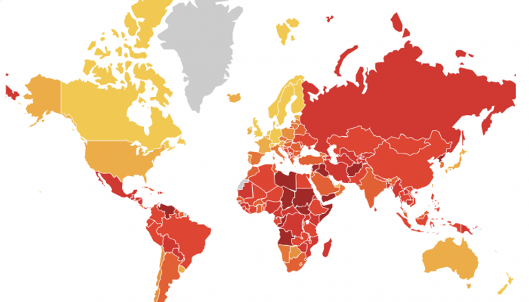 منظمة الشفافية الدولية تصدر مؤشر مدركات الفساد حول العالم